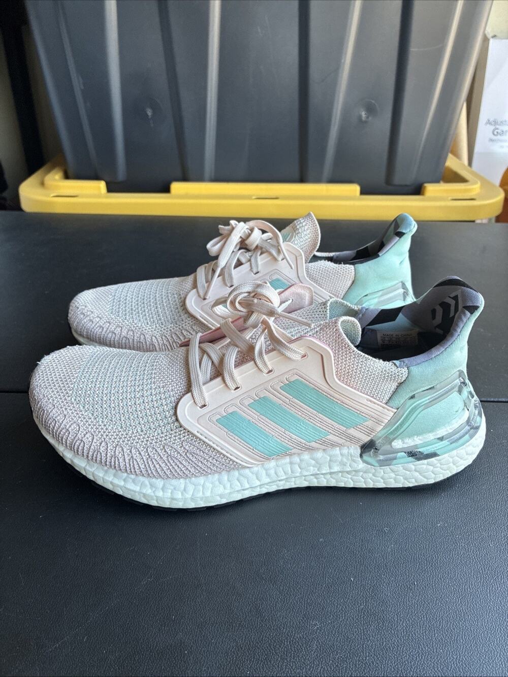 Adidas Womens Ultraboost 20 Athletic Shoe - Pink Tint Frost - US Size 9 - FV8350